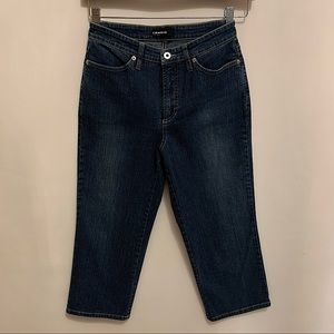 Cambio Jeans Medium Wash Karen Cropped Blue Jeans